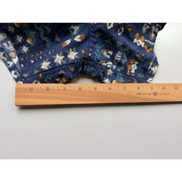 Patagonia Baggies Shorts Womens Blue Geometric Tribal Print Large - Picture 6 of 10